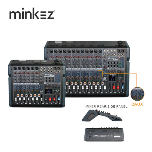 Minkez AM-8USB AM-12USB Audio Mixer
